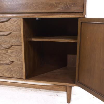 Lawrence Peabody Lawrence Peabody for Nemschoff Mid Century Secretary Desk Bar Credenza