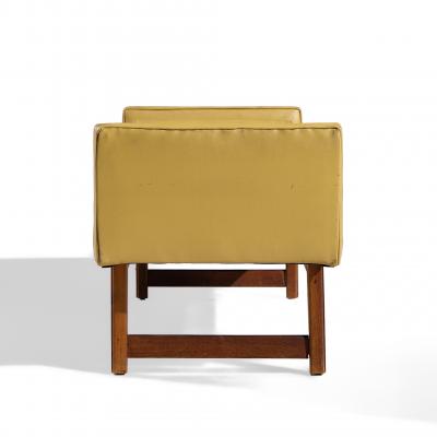 Lawrence Peabody Lawrence Peabody for Nemschoff Mid Century Walnut Bench