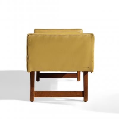 Lawrence Peabody Lawrence Peabody for Nemschoff Mid Century Walnut Bench