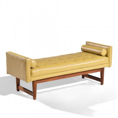 Lawrence Peabody Lawrence Peabody for Nemschoff Mid Century Walnut Bench