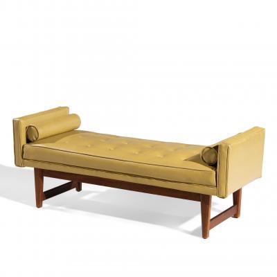 Lawrence Peabody Lawrence Peabody for Nemschoff Mid Century Walnut Bench