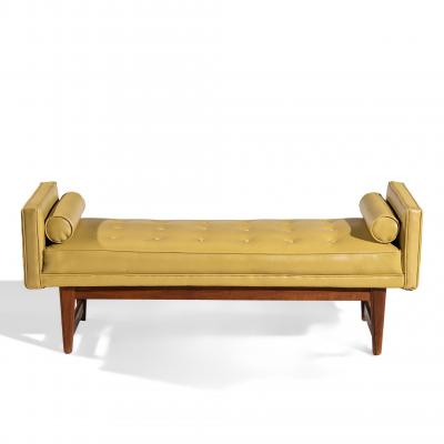 Lawrence Peabody Lawrence Peabody for Nemschoff Mid Century Walnut Bench
