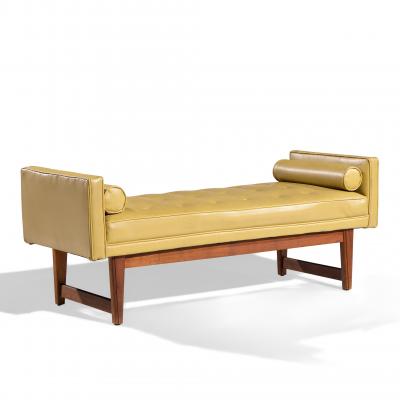 Lawrence Peabody Lawrence Peabody for Nemschoff Mid Century Walnut Bench