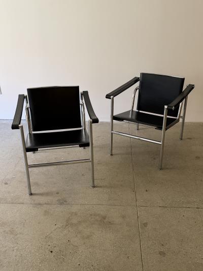 Lc1 Armchair by Le Corbusier Jeanneret Perriand for Cassina