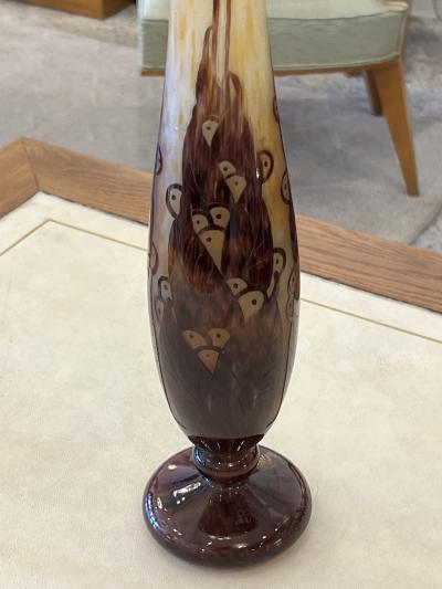 Le Verre Fran ais Art Deco vase