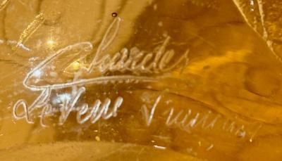 Le Verre Fran ais French Art Deco Acid Etched Vase Signed Charder Le Verre Fran ais c 1925