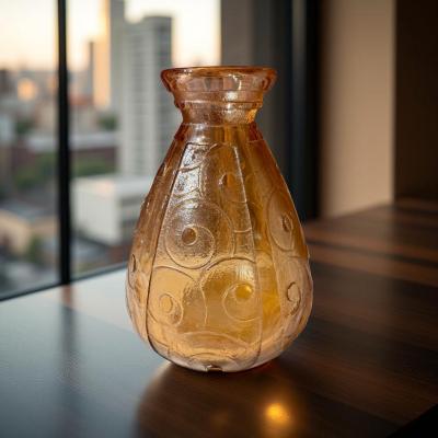 Le Verre Fran ais French Art Deco Acid Etched Vase Signed Charder Le Verre Fran ais c 1925