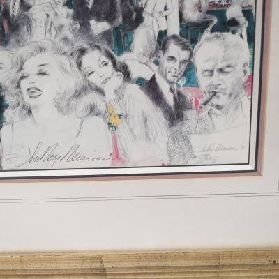 LeRoy Neiman Polo Lounge Serigraph by LeRoy Neiman