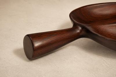 Leaf Form Serving Tray Sculptural Hand Carved Tray Decorative Serving Piece