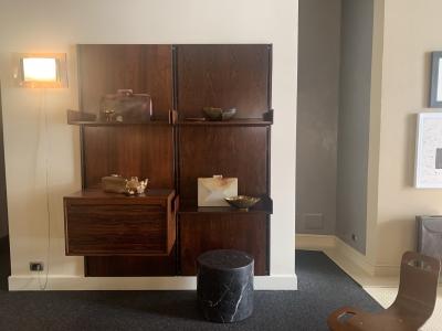 Leandro Lega Leandro Lega rectangular vase in glazed ceramic Faenza Italy 1982