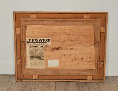 Leandro Vaccari LOlivetta Portofino Oil on Board 1959