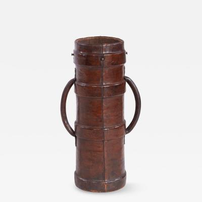 Leather Artillery Carrier Umbrella Stand