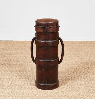 Leather Artillery Umbrella Stand
