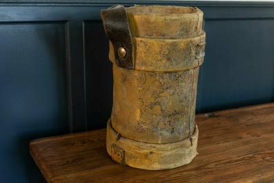 Leather Cordite Carrier with Royal Coat of Arms