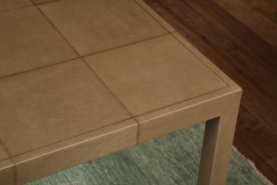 Leather End Table