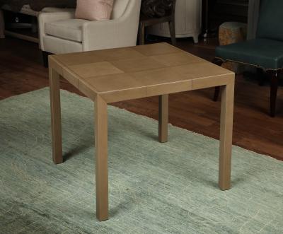 Leather End Table