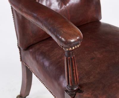 Leather Library Chair