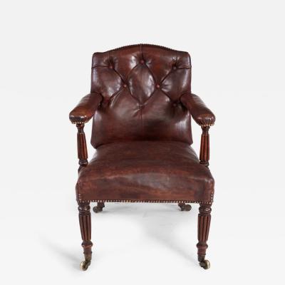 Leather Library Chair