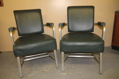 Leather Lounge Chairs by Goodform