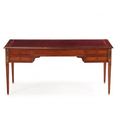 Leather Top Mahogany Writing Desk in French Louix XV Style C 1940