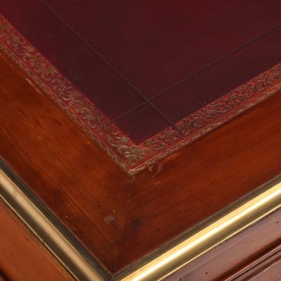 Leather Top Mahogany Writing Desk in French Louix XV Style C 1940
