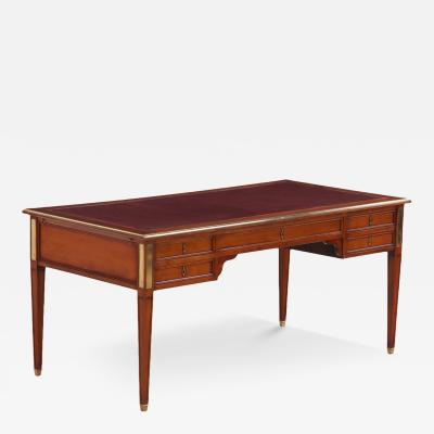 Leather Top Mahogany Writing Desk in French Louix XV Style C 1940