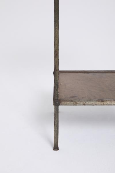 Leather Top Side Table
