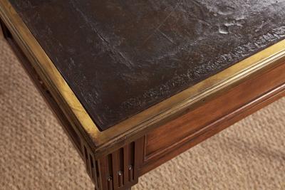 Leather Topped and Brass Trimmed Louis XVI Writing Table