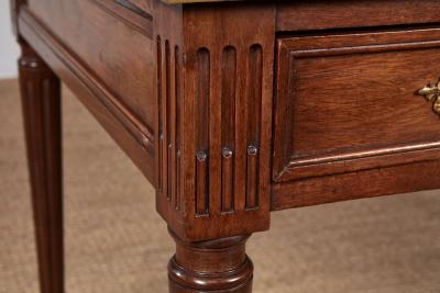 Leather Topped and Brass Trimmed Louis XVI Writing Table