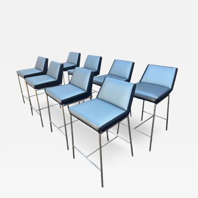 Leather grey Stools