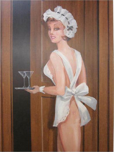 Lee Ames Large Painting of a Woman by Lee Ames