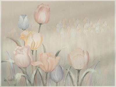 Lee Reynolds Large Scale Signed Lee Reynolds Lilies Oil Painting Mid Century Modern 1960s