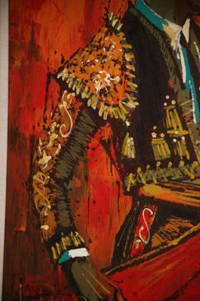Lee Reynolds Lee Reynolds Unique And Vibrant Large Torero Painting