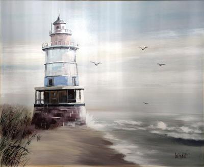 Lee Reynolds Lighthouse with Seagulls