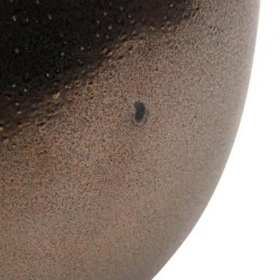 Lee Rosen Lee Rosen Design Technics Lamp Ceramic Bronze Gunmetal Glazed Signed