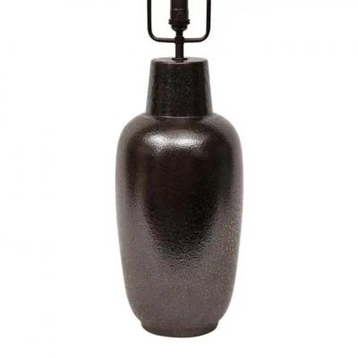 Lee Rosen Lee Rosen Design Technics Lamp Ceramic Glazed Bronze Gunmetal