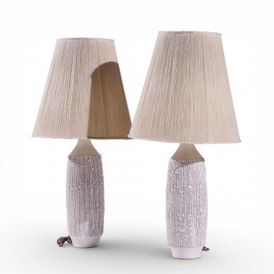Lee Rosen Lee Rosen for Design Technics Ceramic Table Lamp Pair