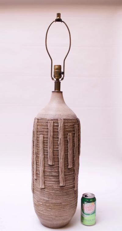 Lee Rosen Lee Rosen for Design Technics Oversized Terracotta Table Lamp