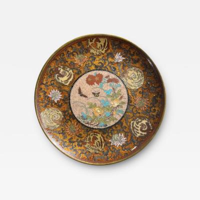 Legacy of Elegance 19th Century Japanese Cloisonn Plate Namikawa Yasuyuki