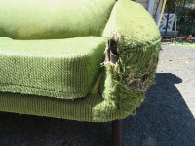 Leif Hansen Outstanding Leif Hansen Style Curved Danish Modern Sofa Mid Century
