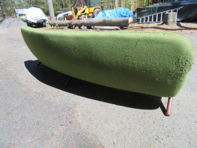 Leif Hansen Outstanding Leif Hansen Style Curved Danish Modern Sofa Mid Century
