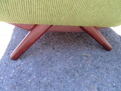 Leif Hansen Outstanding Leif Hansen Style Curved Danish Modern Sofa Mid Century