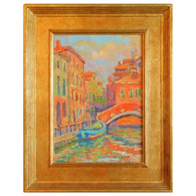 Leif Nilsson Venice I by American Impressionist Leif Nilsson Oil Paint on Panel