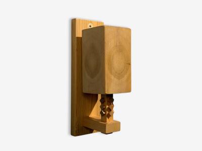 Leif Wikner Swedish Modern Pine Wall Sconce Sweden 1970s