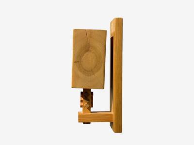 Leif Wikner Swedish Modern Pine Wall Sconce Sweden 1970s