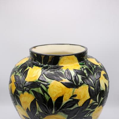 Lemons Art Deco Period Ceramic Vase Max Laeuger Germany 1921