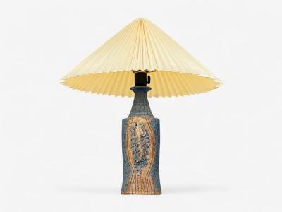 Lene Regius Danish Modern Stoneware Table Lamp Denmark 1970s