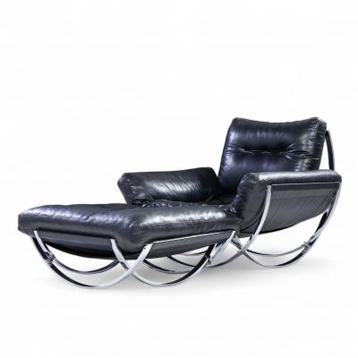 Lennart Bender Lennart Bender Mid Century Apollo Chair and Ottoman
