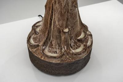 Leo En e Stoneware Table Lamp by Leo En e for En e Keramik Denmark ca 1960s