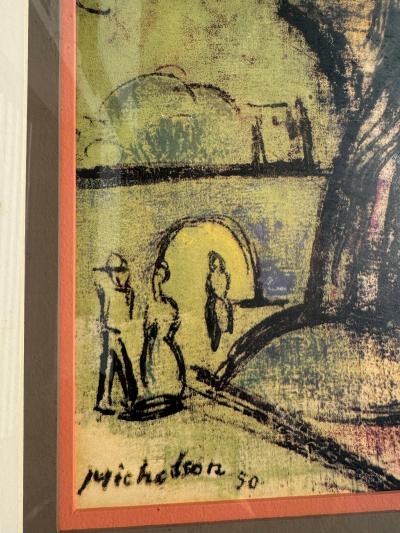 Leo Michelson Leo Michelson 950 Color Print Tree and the Seine 14 5 h x 19 w